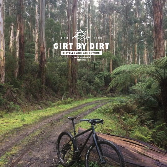 View of a bike on the Aqueduct Trail