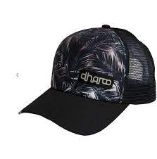 Curved Peak Trucker Hat - Gold Palm